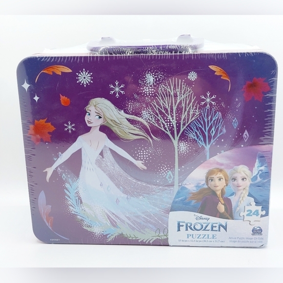 Disney Frozen 24 piece Puzzle in Lunchbox - Picture 1 of 5